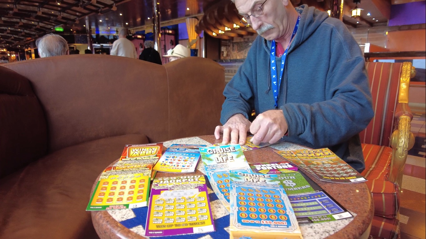 Cruise Ship Casinos – $50 Cruise Casino Scratch Off Challenge on Cruise Ship Carnival Valor